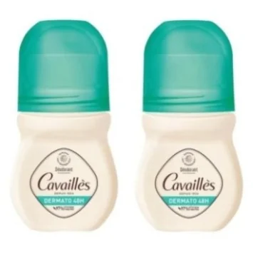 CAVAILLÈS DERMATO DÉODORANT 48H ROLL‑ON PEAUX SENSIBLES 2×50ML