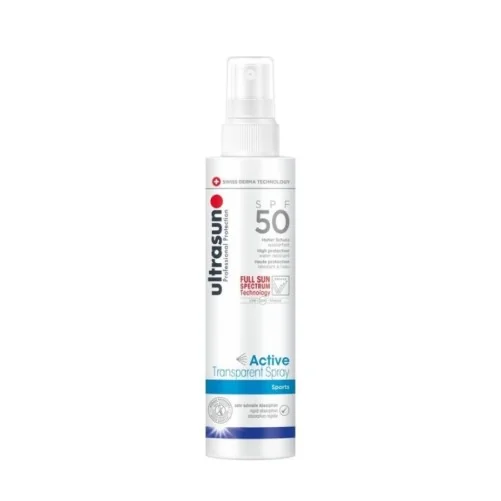 ULTRASUN ACTIVE TRANSPARENT SPRAY SPF50 SPORTS 150ML