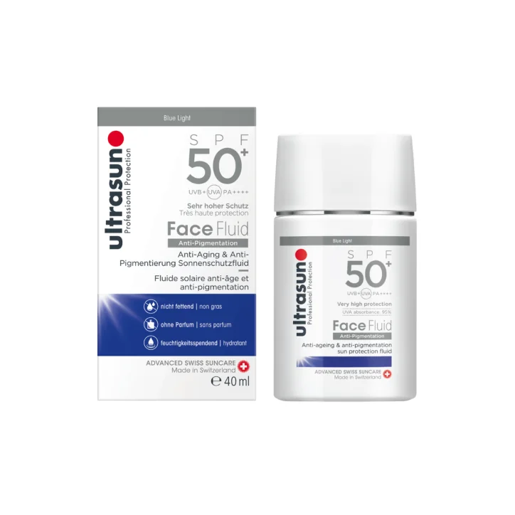 ULTRASUN FACE FLUID ANTI PIGMENTATION BLUE LIGHT SPF50+ 40ML