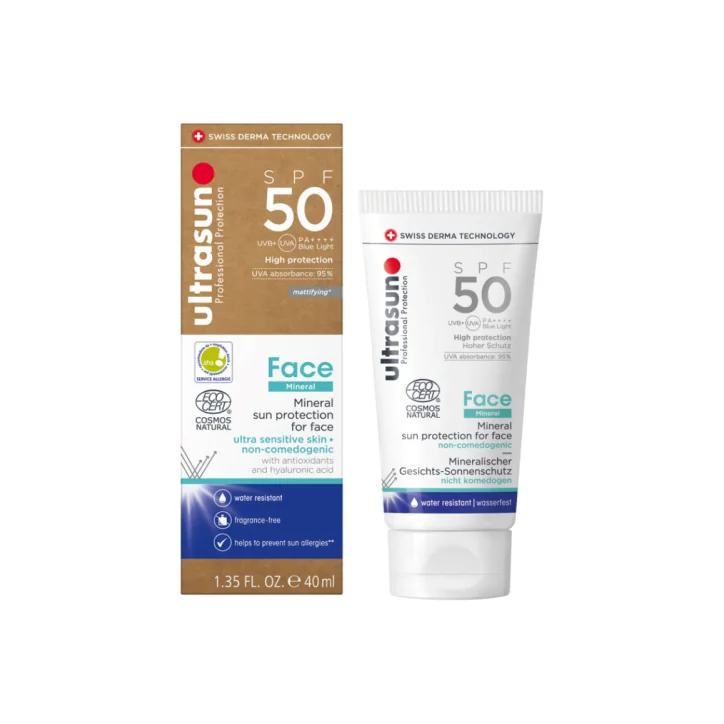 ULTRASUN FACE MINERAL SUNSCREEN SPF50+ 40ML