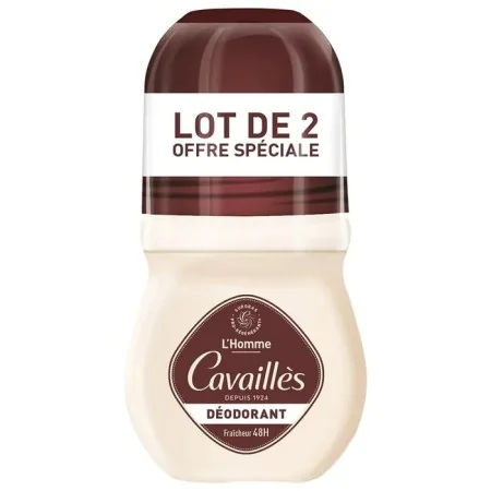Cavaillès Déodorant Fraîcheur 48H Roll-On Peaux Sensibles 2x50ml