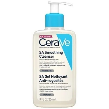CERAVE SA GEL NETTOYANT ANTI-RUGOSITÉS 236 ML CERAVE SA GEL NETTOYANT ANTI-RUGOSITÉS 236 ML