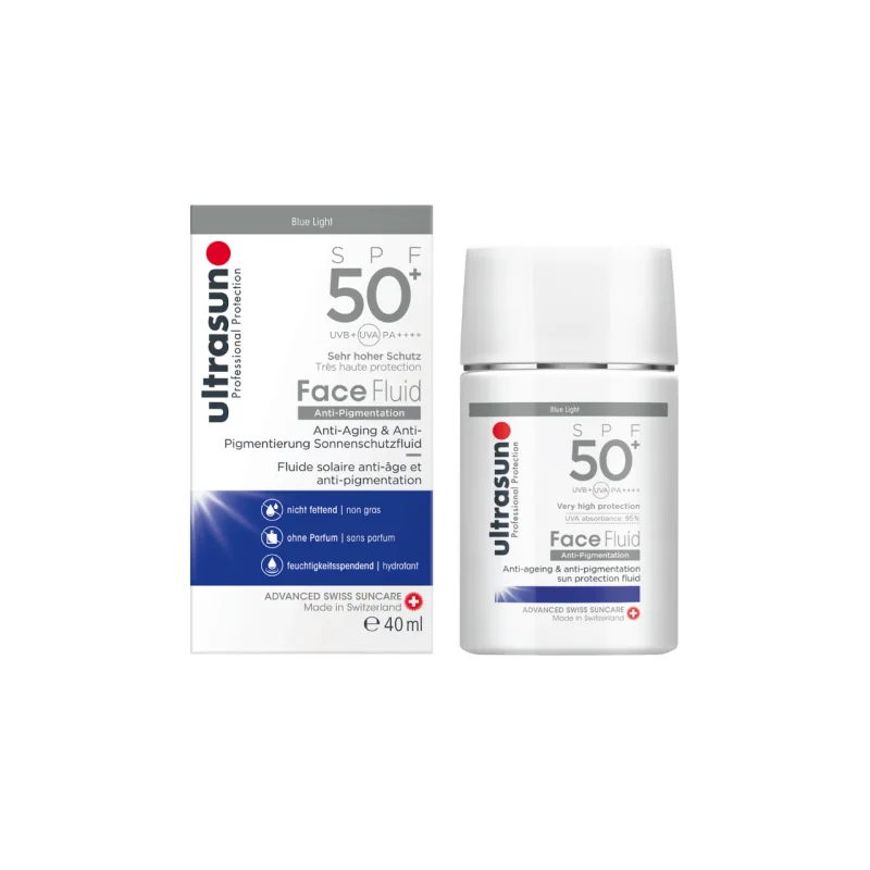 ULTRASUN FACE FLUID ANTI PIGMENTATION BLUE LIGHT SPF50+ 40ML