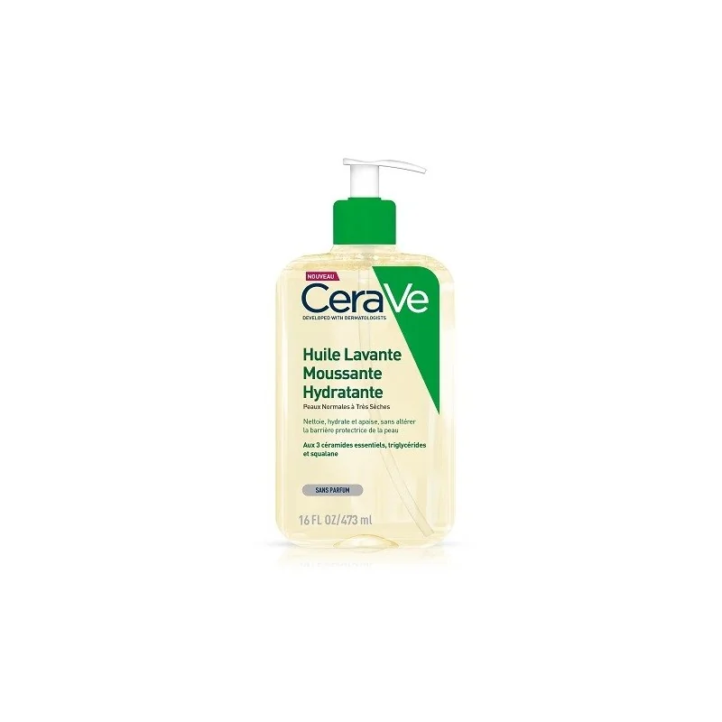 CERAVE HUILE LAVANTE MOUSSANTE ET HYDRATANTE 473 ML