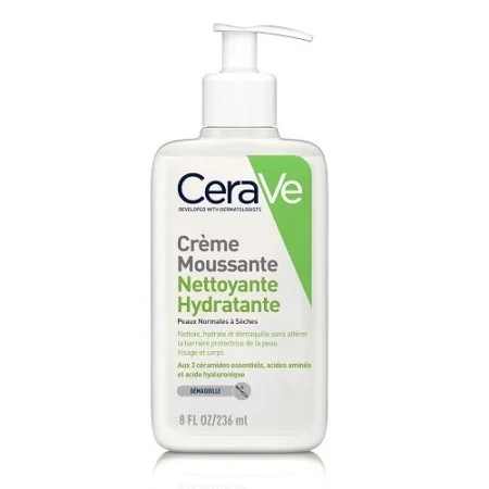 CERAVE CRÈME MOUSSANTE NETTOYANTE HYDRATANTE 236 ML