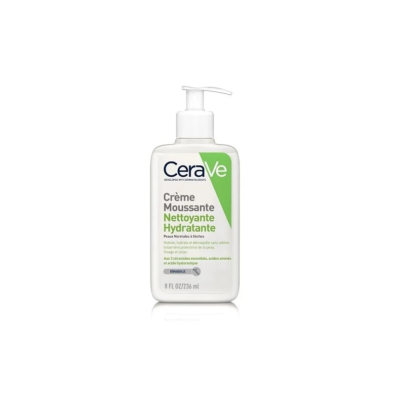 CERAVE CRÈME MOUSSANTE NETTOYANTE HYDRATANTE 236 ML