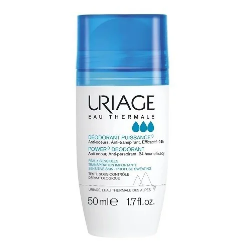 URIAGE DÉODORANT PUISSANCE 3 ANTI-TRANSPIRANT ROLL-ON 24H