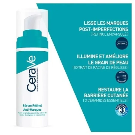 CERAVE SÉRUM RÉTINOL ANTI-MARQUES