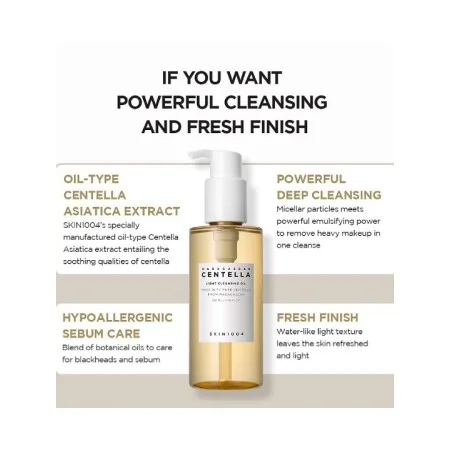 SKIN1004 CENTELLA MADAGASCAR HUILE NETTOYANTE LÉGÈRE