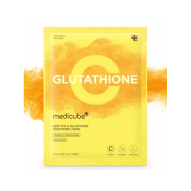 MEDICUBE MASQUE ÉCLAIRCISSANT AU GLUTATHION DEEP VITA C