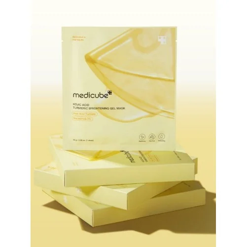 MEDICUBE MASQUE GEL ÉCLAIRCISSANT À L'ACIDE KOJIQUE ET AU CURCUMA