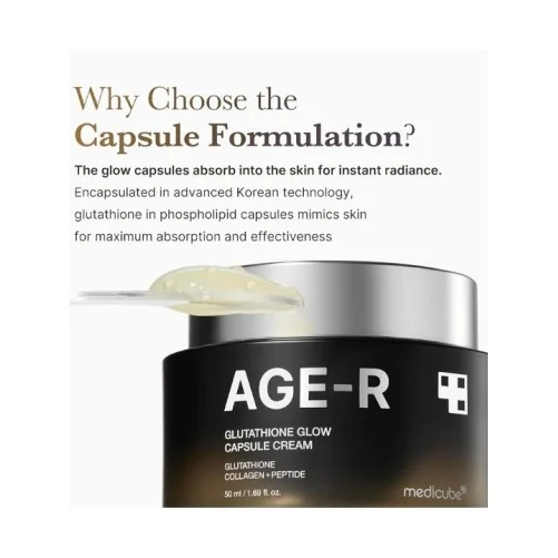 MEDICUBE AGE-R CRÈME CAPSULES GLUTATHION GLOW
