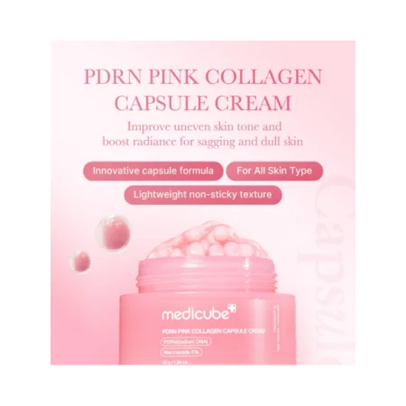 MEDICUBE CRÈME EN CAPSULE DE COLLAGÈNE ROSE PDRN