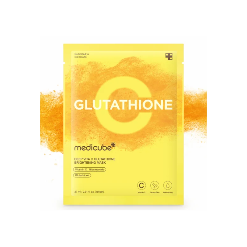 MEDICUBE MASQUE ÉCLAIRCISSANT AU GLUTATHION DEEP VITA C