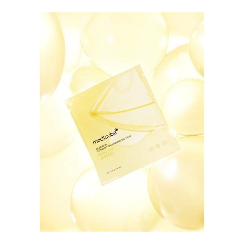 MEDICUBE MASQUE GEL ÉCLAIRCISSANT AU CURCUMA ET À L'ACIDE KOJIQUE