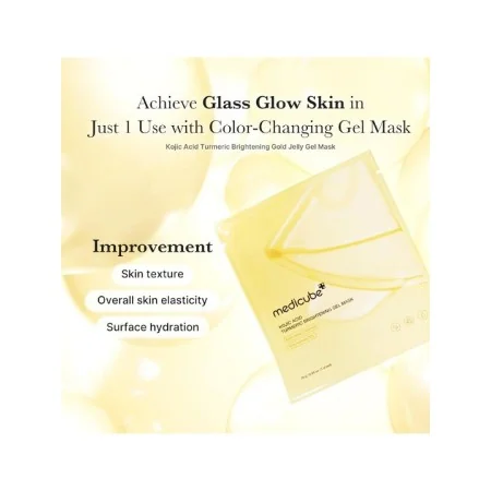 MEDICUBE MASQUE GEL ÉCLAIRCISSANT AU CURCUMA ET À L'ACIDE KOJIQUE