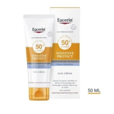 EUCERIN SUN PROTECTION SENSITIVE PROTECT CRÈME SPF 50+ 50ML EUCERIN SUN PROTECTION SENSITIVE PROTECT CRÈME SPF 50+ 50ML