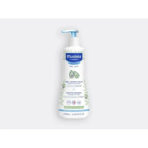 MUSTELA GEL LAVANT DOUX BÉBÉ À L'AVOCAT BIO 500ML