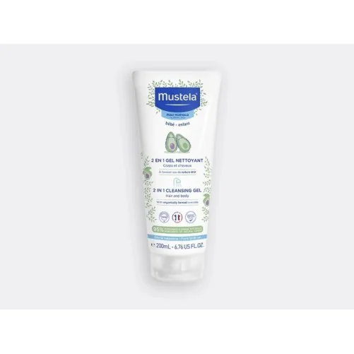 MUSTELA GEL NETTOYANT 2 EN 1 BÉBÉ À L'AVOCAT BIO