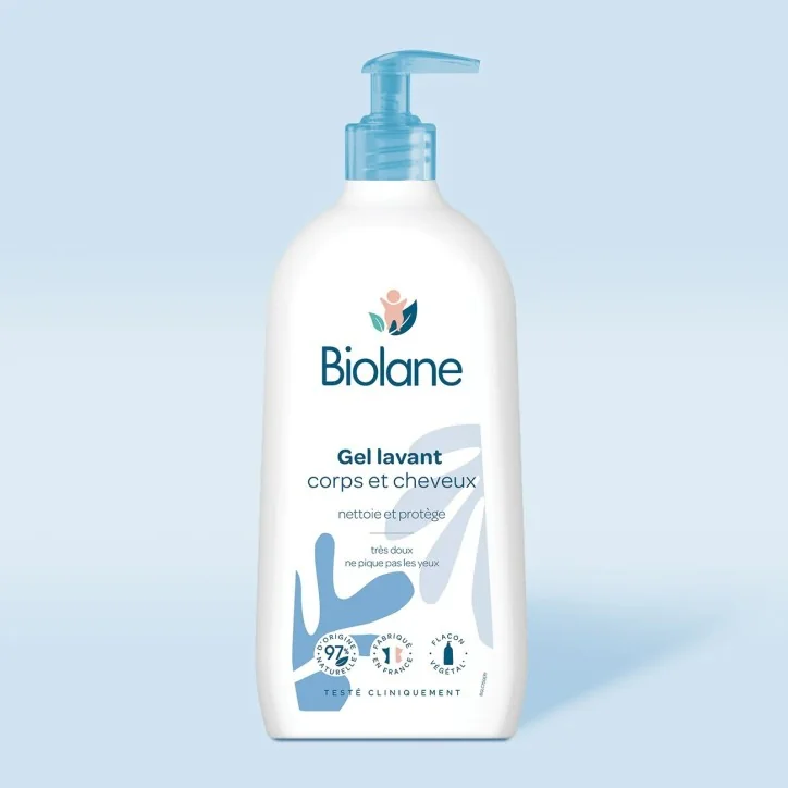 BIOLANE GEL LAVANT CORPS ET CHEVEUX 2 EN 1 350ML