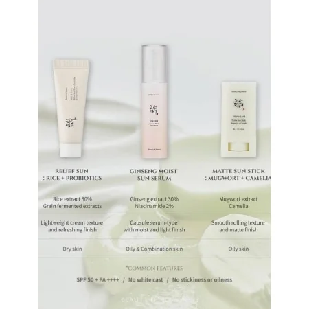 BEAUTY OF JOSEON BÂTON DE SOLEIL MAT ARMOISE + CAMÉLIA (SPF 50+ PA++++)