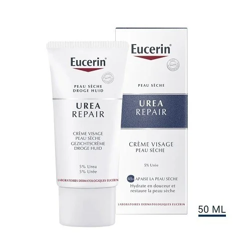 EUCERIN UREAREPAIR CRÈME VISAGE 5 % D’URÉE 50 ML