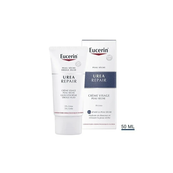 EUCERIN UREAREPAIR CRÈME VISAGE 5 % D’URÉE 50 ML