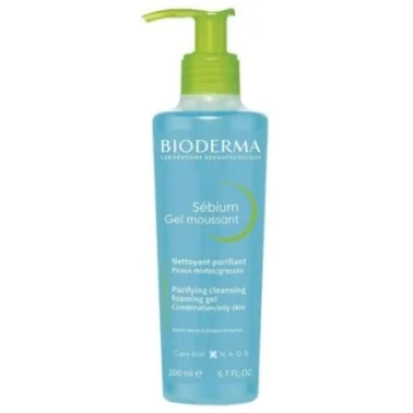 BIODERMA SÉBIUM GEL MOUSSANT PURIFIANT POMPE 200ML