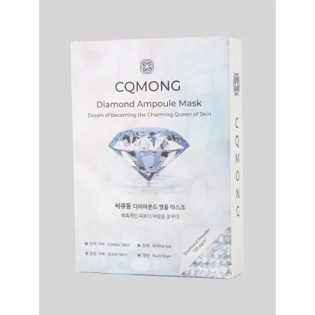 CQMONG PACK DE MASQUES EN FEUILLE D'AMPOULE DIAMANTÉES (10)