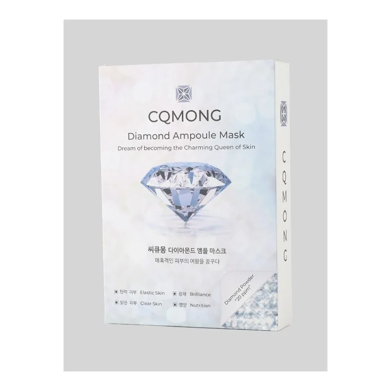 CQMONG PACK DE MASQUES EN FEUILLE D'AMPOULE DIAMANTÉES (10)