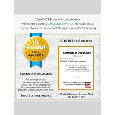 CQMONG PACK DE MASQUES EN FEUILLE D'AMPOULE DIAMANTÉES (10)