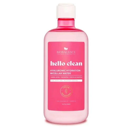 BIOBALANCE HELLO CLEAN EAU MICELLAIRE HYDRATANTE HYALURONIQUE 500ML