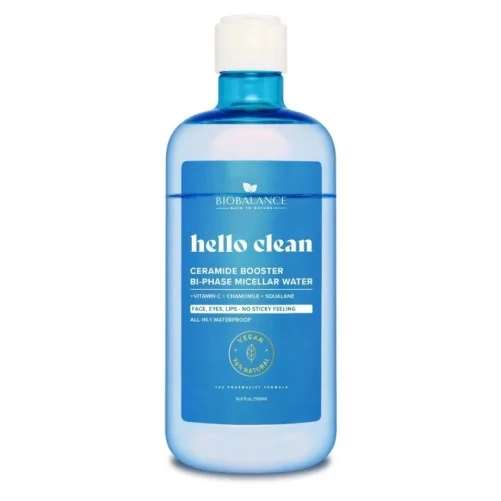 BIOBALANCE HELLO CLEAN BOOSTER DE CÉRAMIDE EAU MICELLAIRE BIPHASEE 500ML