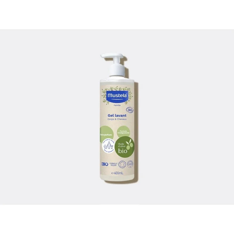 MUSTELA GEL LAVANT CERTIFIÉ BIO CORPS & CHEVEUX