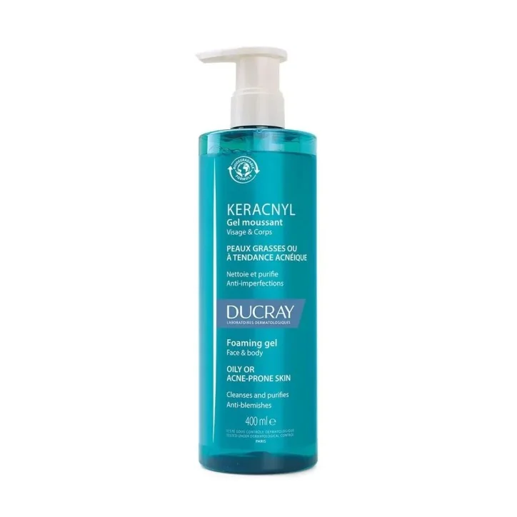 DUCRAY KERACNYL GEL MOUSSANT VISAGE ET CORPS 400ML