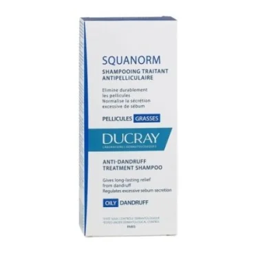 DUCRAY SQUANORM SHAMPOOING PELLICULES GRASSES 200ML DUCRAY SQUANORM SHAMPOOING PELLICULES GRASSES 200ML