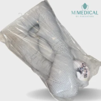 COUSSIN DE GROSSESSE MOTIFS GRIS ZIGZAG MATIÈRE: OUATE