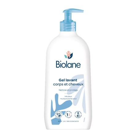 BIOLANE GEL LAVANT CORPS ET CHEVEUX 2EN1 750ML