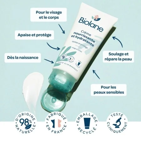 BIOLANE CRÈME NOURRISSANTE ET HYDRATANTE 100ML