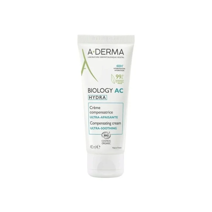 A-DERMA BIOLOGY AC HYDRA CREME COMPENSATRICE ULTRA APAISANTE 40ML