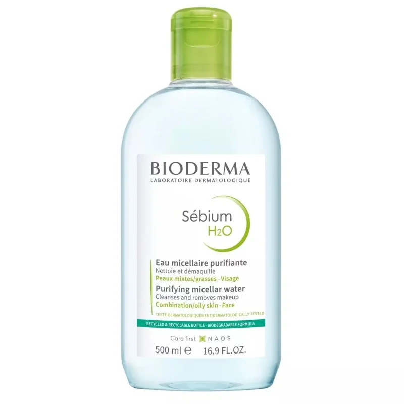 BIODERMA SÉBIUM H2O EAU MICELLAIRE DÉMAQUILLANTE 500ML