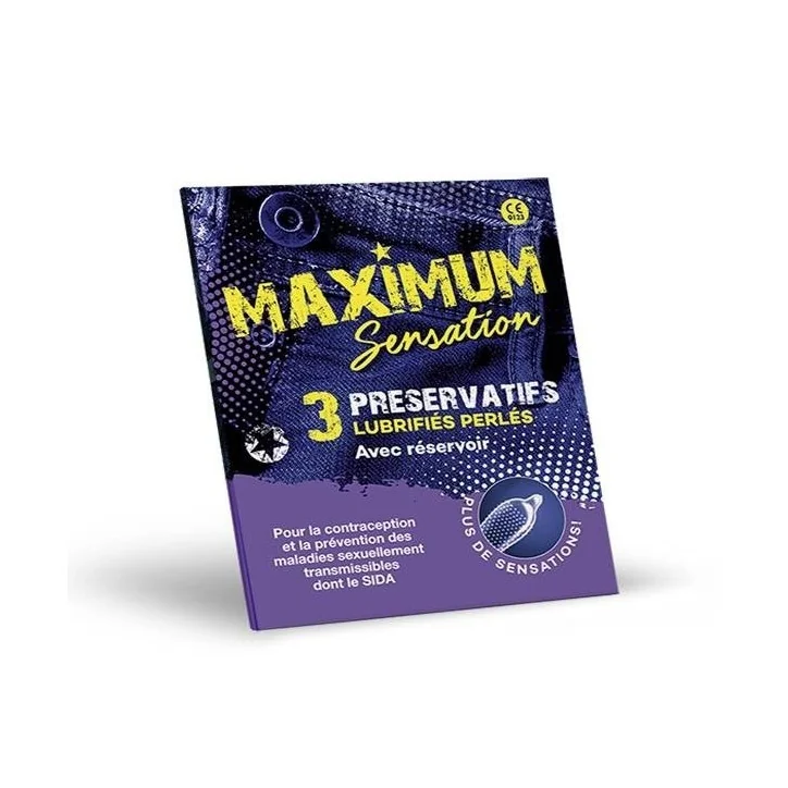 MAXIMUM SENSATION PRESERVATIF BT/3