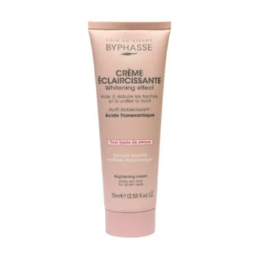 BYPHASSE CREME VISAGE ECLAIRCISSANTE WHITENING EFFECT TOUS TYPES DE PEAUX 75ML