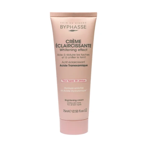 BYPHASSE CREME VISAGE ECLAIRCISSANTE WHITENING EFFECT TOUS TYPES DE PEAUX 75ML