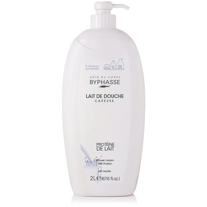 BYPHASSE CARESSE LAIT DE DOUCHE PROTEINE DE LAIT 2L