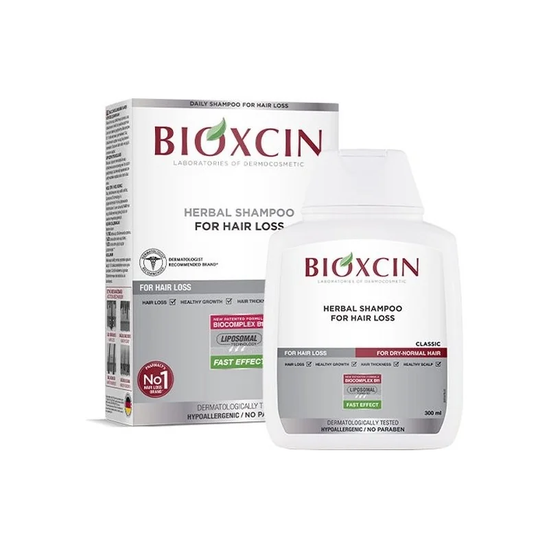 BIOXCIN SHAMPOOING ANTI-CHUTE CHEVEUX SECS/NORMAUX 300ML