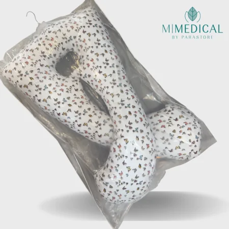 COUSSIN DE GROSSESSE MOTIFS PAPILLONS MATIÈRE: OUATE