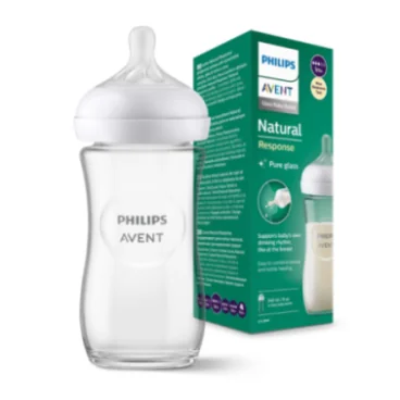 AVENT BIBERON NATURAL RESPONSE EN VERRE 1M+ 240ML SCY933/01
