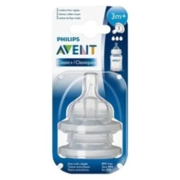 AVENT 2 TETINES 3M+ SCF633/27
