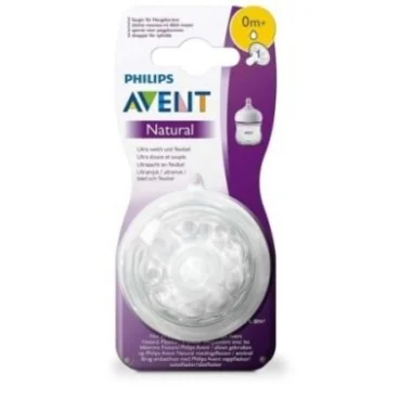AVENT 2 TETINES NATUREL 0M+ SCF041/27